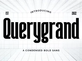 Querygrand - Authentic Condensed Bold Sans Font
