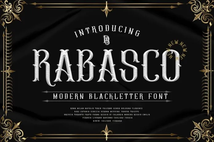 Rabasco Font