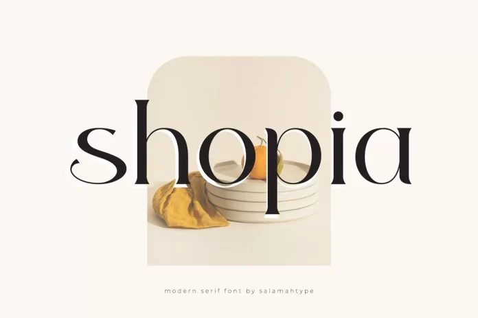 Shopia Elegant Serif Font