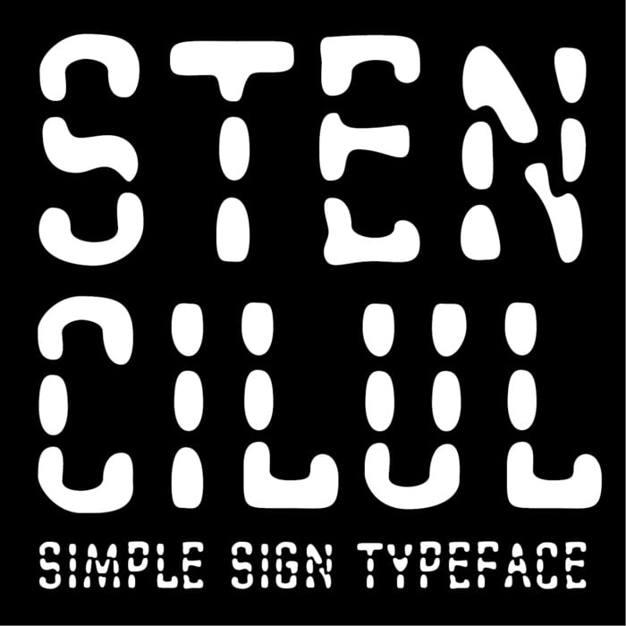 Stencilul Font
