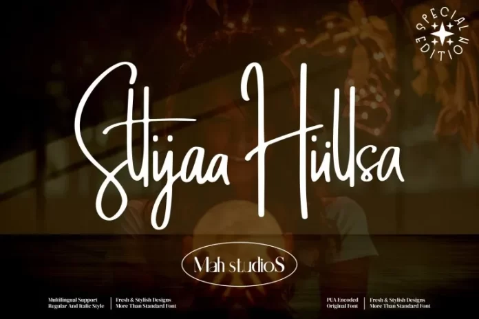 Sttiiyaa Hiillsa Font