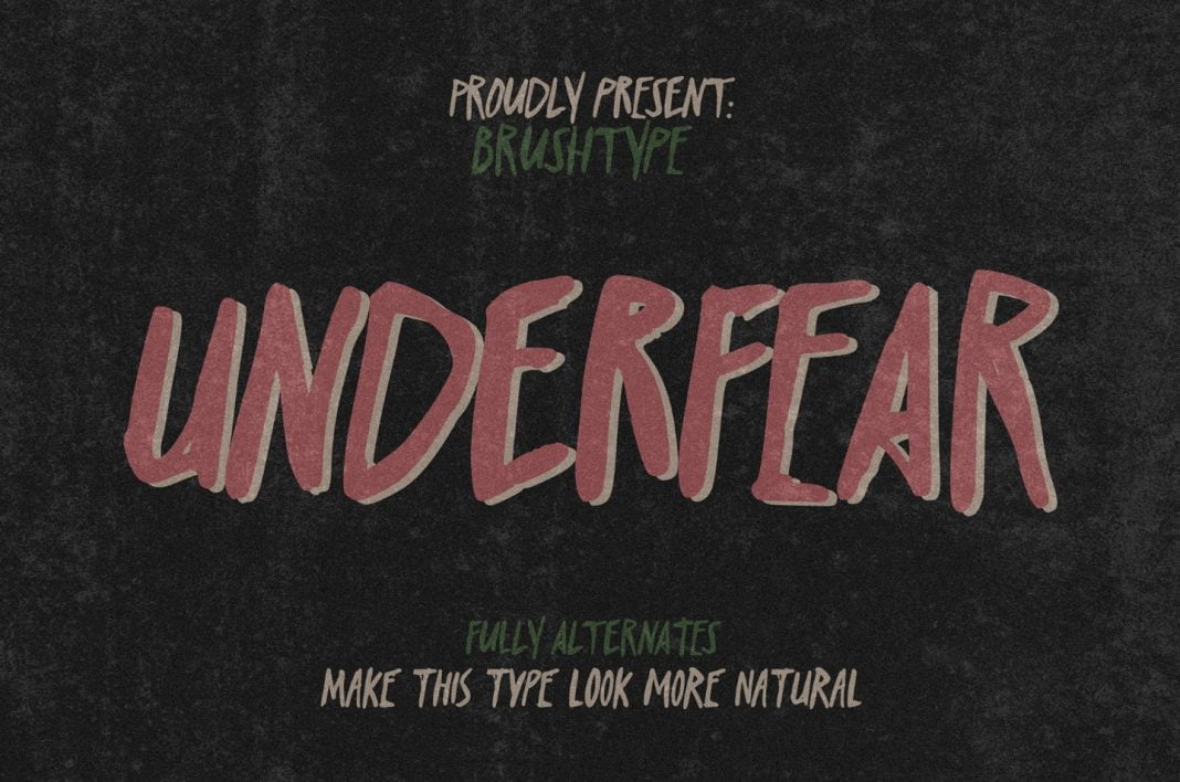 Underfear Brush Font