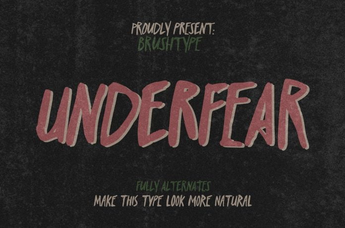 Underfear Brush Font