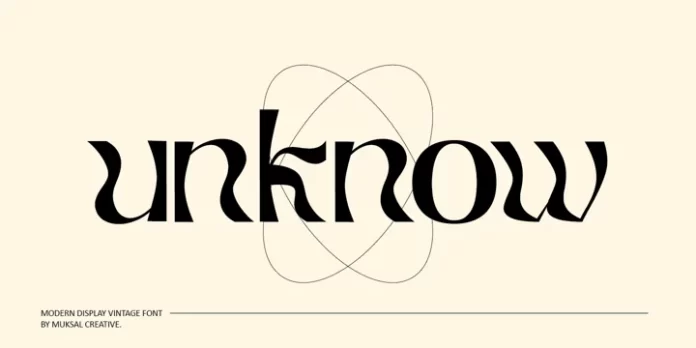 Unknow Font