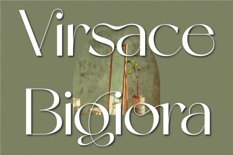 Virsace Bigiora | Modern Sans Serif Font