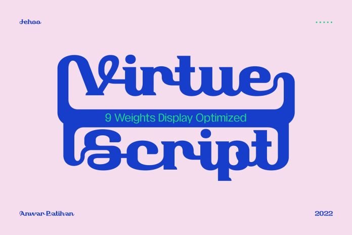 Virtue Script - Display Typefamily Font