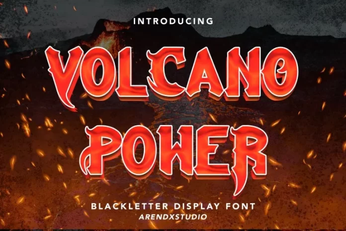 Volcano Power Font