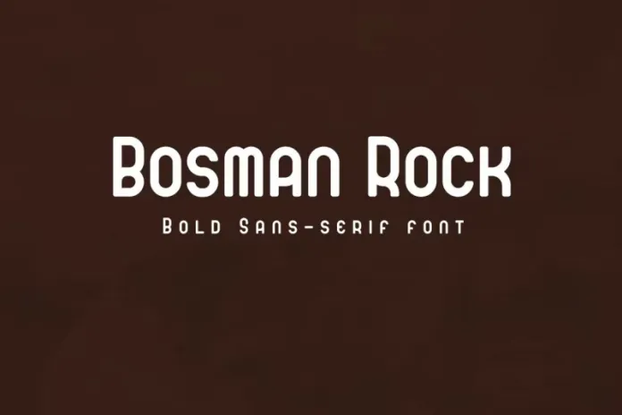Bosman Rock - Bold Sans-serif Font