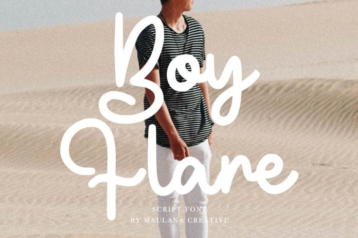 Boyflare - Cursive Handwritten Script Font