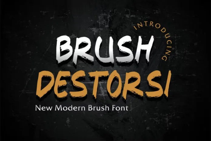 Brush Destorsi Font