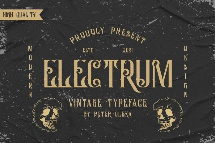 Electrum - Deco Font