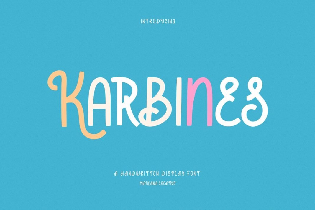 Karbines Handwritten Display Font