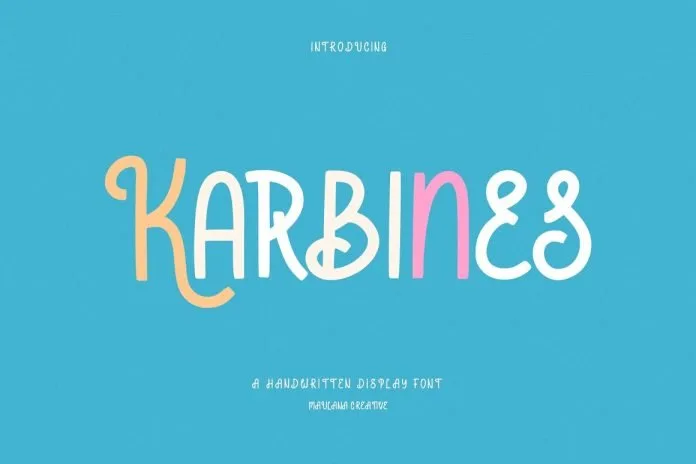 Karbines Handwritten Display Font