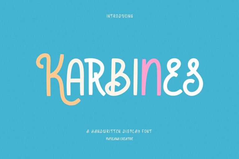 Karbines Handwritten Display Font