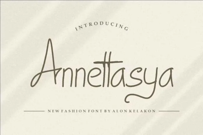 Annettasya Font Annettasya Font