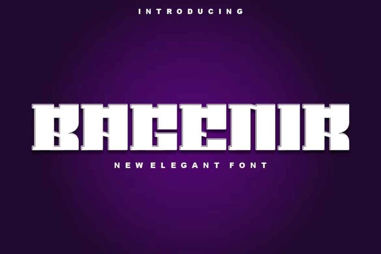 Bagenir Font