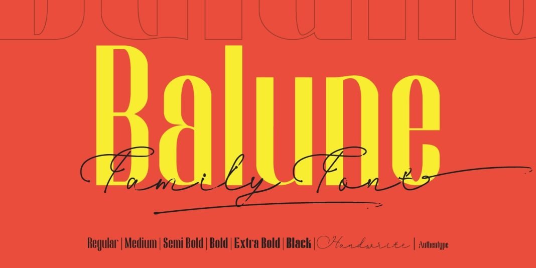 Balune Family Font
