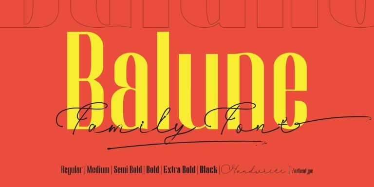 Balune Family Font