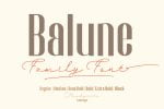 Balune Family Font