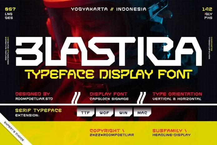Blastica Display Font