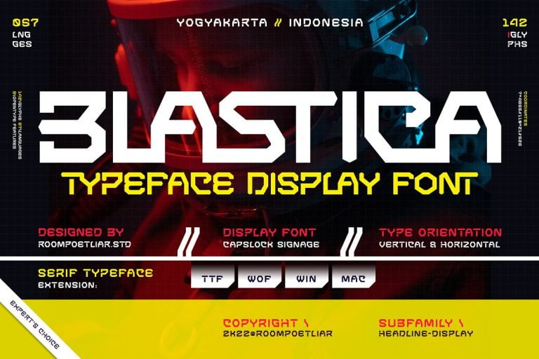 Blastica Display Font