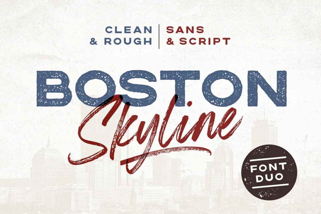 Boston Skyline Font Boston Skyline Font