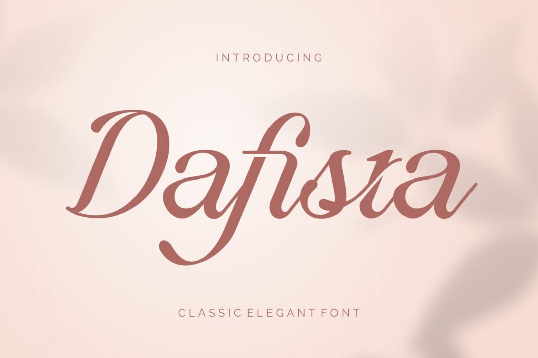 Dafista - Classic Elegant Font Dafista - Classic Elegant Font
