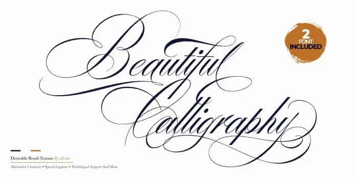 Desirable Brust Texture Font