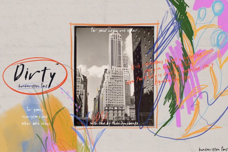Dirty Handwritten Font