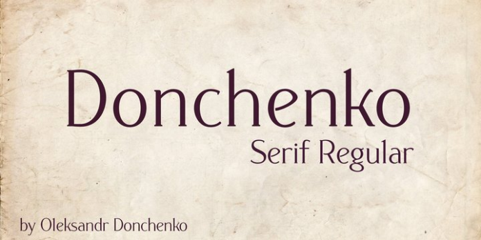 Donchenko Serif Font