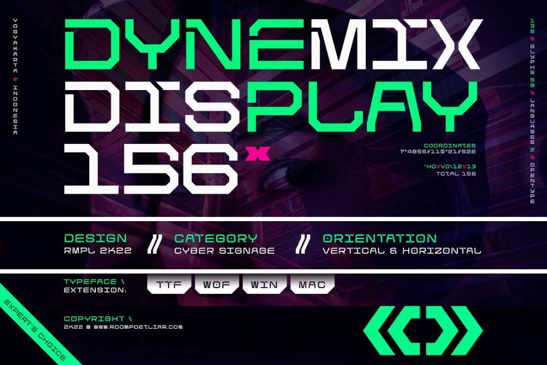 Dynemix Display Font