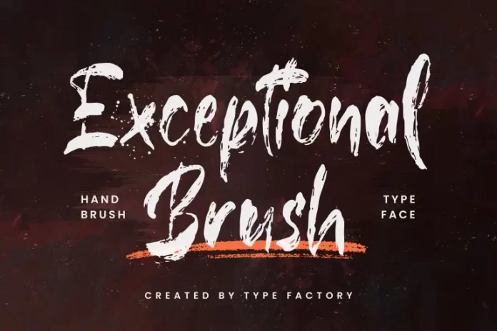 Exceptional Brush Font