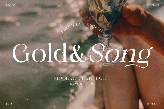 Gold & Song Modern Serif Font Gold & Song Modern Serif Font