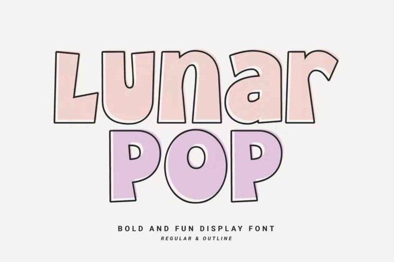 Lunar Pop Font