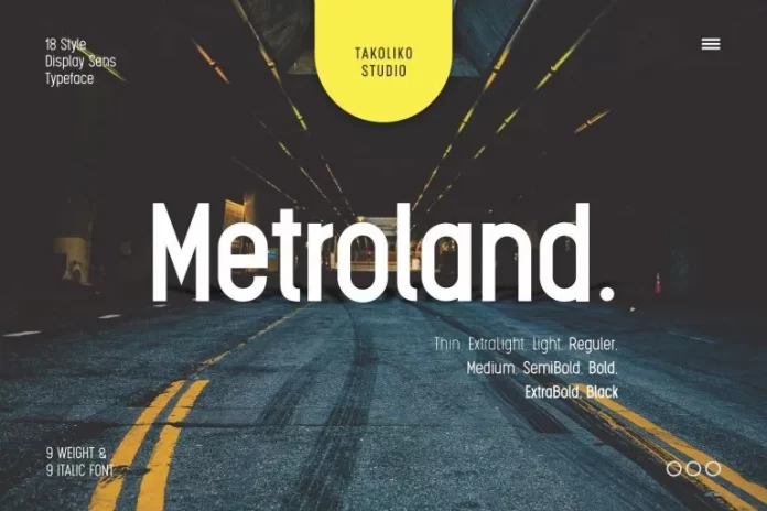 Metroland Font