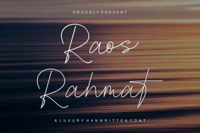 Raos Rahmat Font