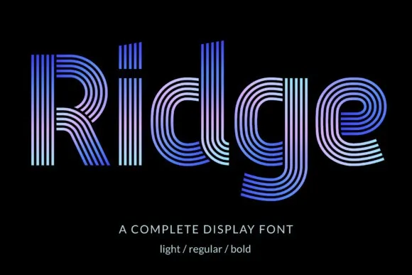 Ridge 5 Font