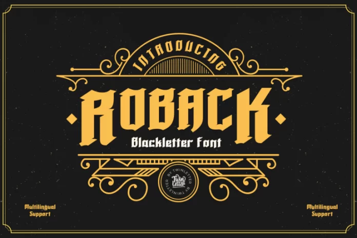 Roback Font