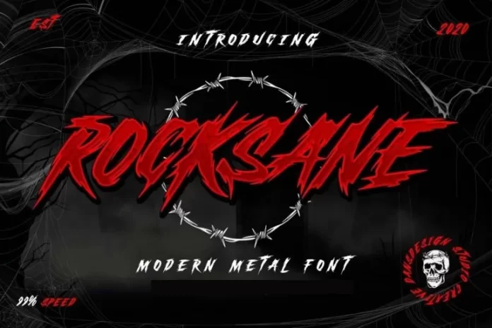 Rocksane Modern Metal Font