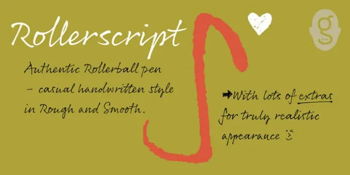 Rollerscript Font Rollerscript Font