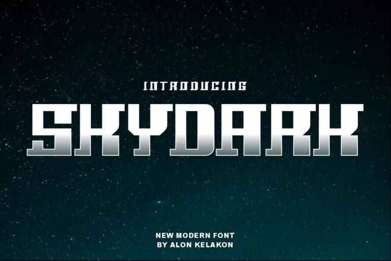 Skydark Font