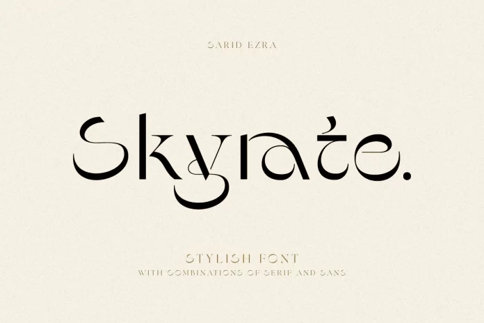 Skyrate - Stylish Font