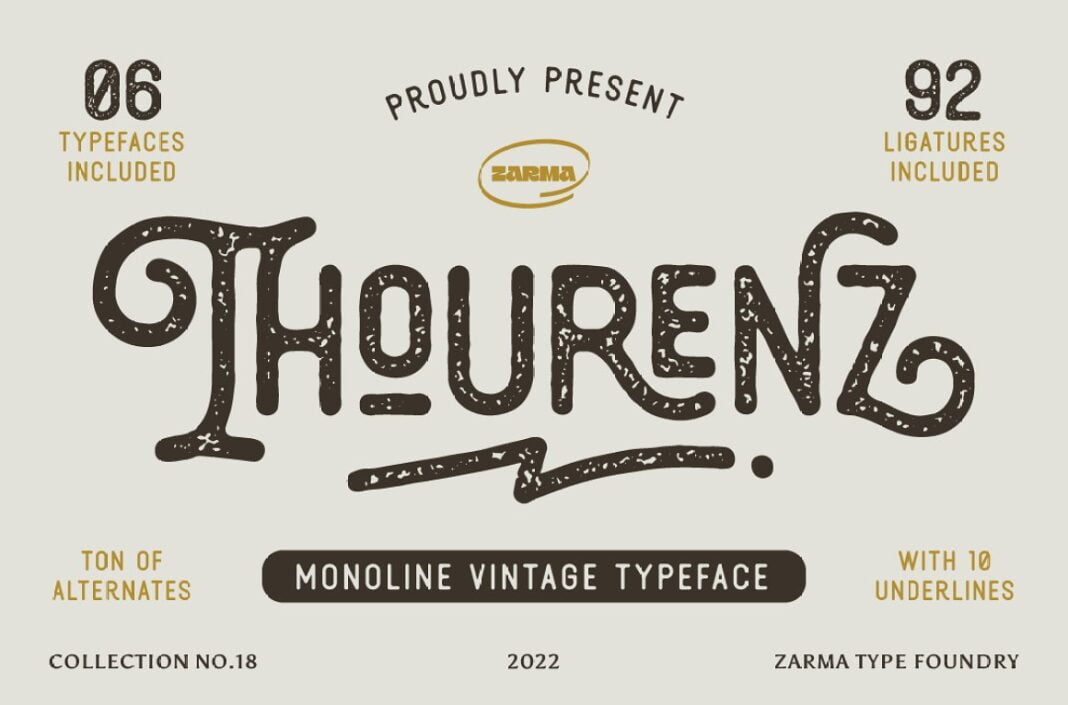 Thourenz Font Family Thourenz Font Family