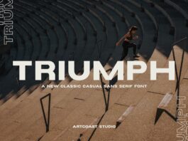 Triumph Wide Font