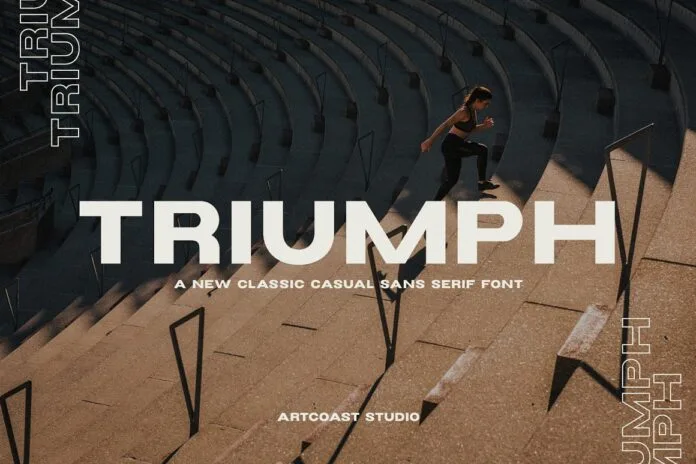 Triumph Wide Font