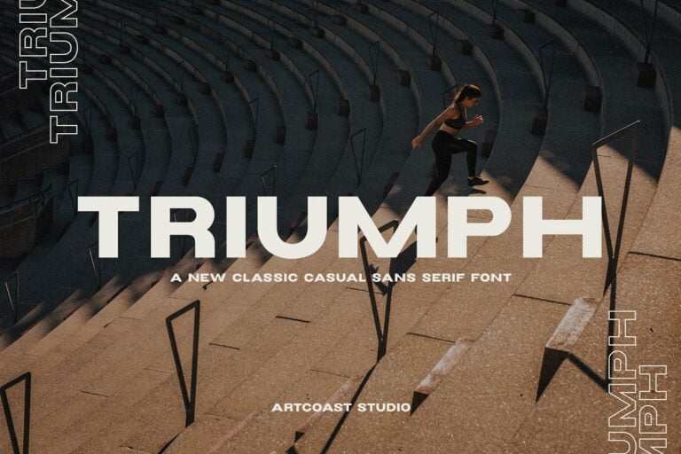 Triumph Wide Font