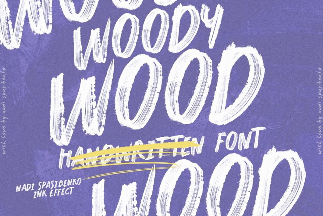 Woody Wood Font Woody Wood Font