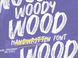 Woody Wood Font