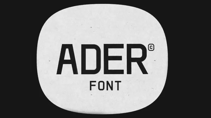 ADER Font