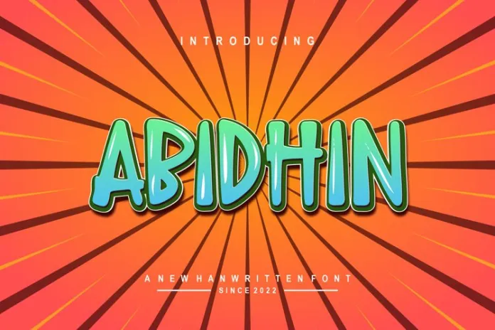 Abidhin Font